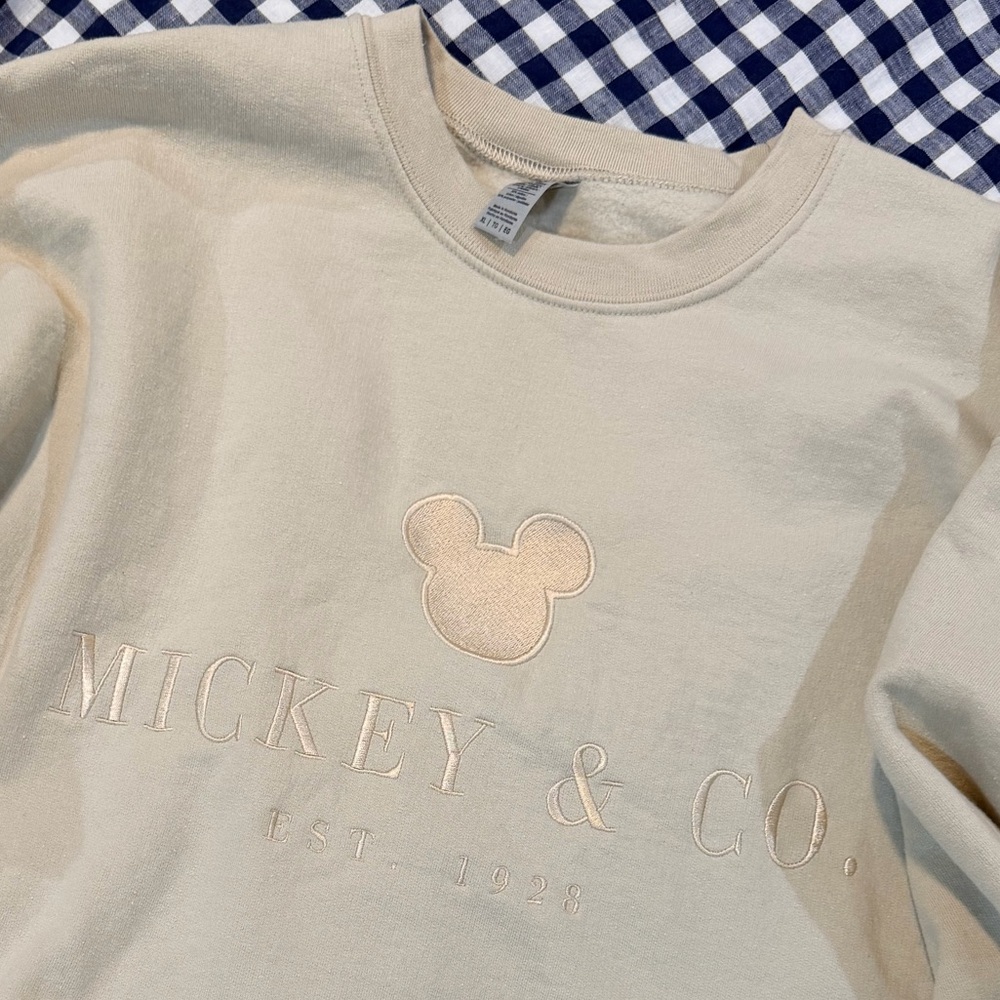 Embroidered Mickey & Co Disney Sweatshirt
